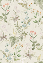 Simon&Siff Vintage Wallpaper Peel and Stick Beige Floral Contact Paper by SimonSiff