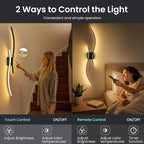 Battery Operated Wall Sconces Set of Two, 10000mAh Rechargeable Modern Wall - Image 5