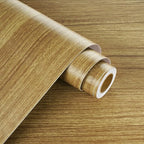 WESTICK Brown Wood Peel and Stick Wallpaper Light Wood Grain Contact Paper - Image 7