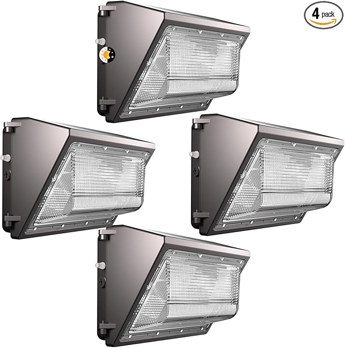 Lightdot 4Pack 250W LED Wall Pack Lights, 100-277v Dusk to Dawn by LightdotLighting