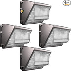 Lightdot 4Pack 120W LED Wall Pack Lights, 100-277v Dusk to Dawn by LightdotLighting