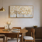 Large Framed Gold Tree Wall Art - Image 9