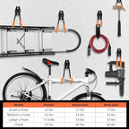 6-Pack Small Square Heavy Duty Garage Hooks, Utility Room Storage - Image 6
