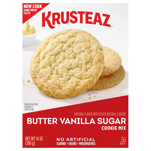 Krusteaz Cookie Mix, Butter Vanilla Sugar Cookie Mix, 14 Ounce Box (Pack of 6)