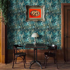 Floral Peel and Stick Wallpaper Green Flower Contact Paper 17.3inch x 118.1inch - Image 5