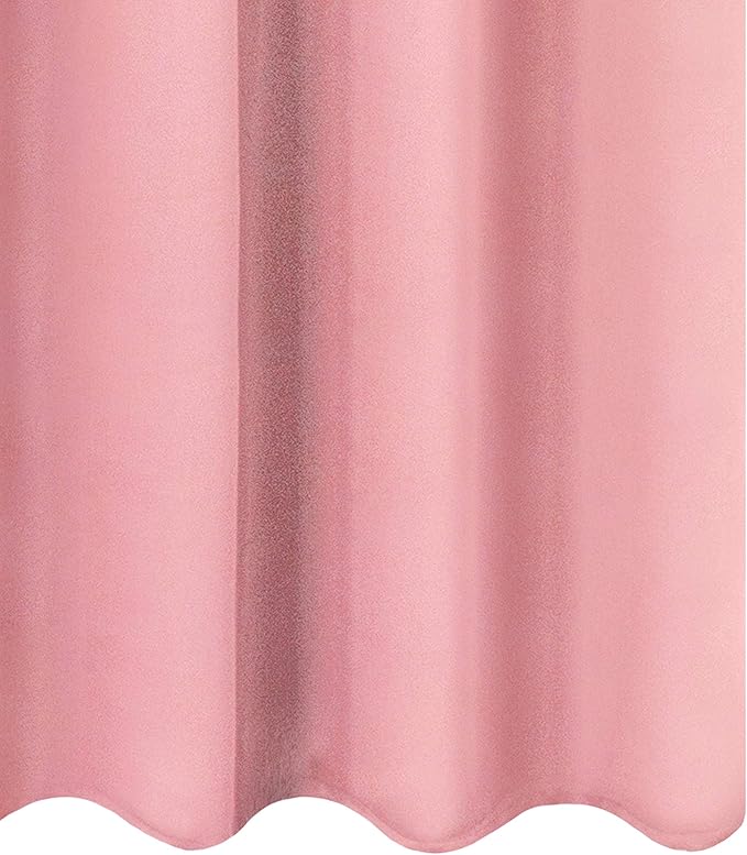 LEMOMO Pink Thermal Blackout Curtains/52 x 72 Inch/Set of 2 Panels Room - Image 9