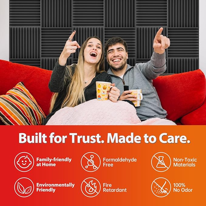 54 Pack Acoustic Panels – Sound Proof Foam Panels - Image 5