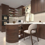 BOMENG Large Walnut Wood Contact Paper Matte 48"x197" Dark Brown Wood Wallpaper - Image 2