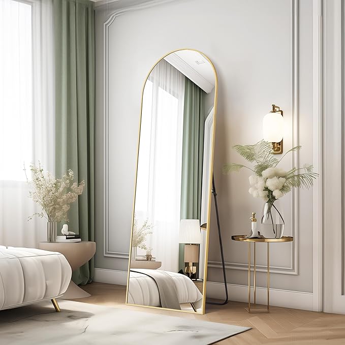 Simple Deluxe Arched Full Length Mirror, - Image 2