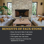 AZ Faux High-Density Polyurethane Faux Stone Flush Inside Corner - Image 4