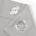 LEMOMO Light Grey Blackout Curtains 52 x 54 Inch Length/Set of 2 Curtain - Image 6