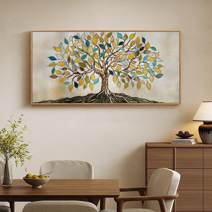 Large Framed Tree of Life Wall Art - Image 4