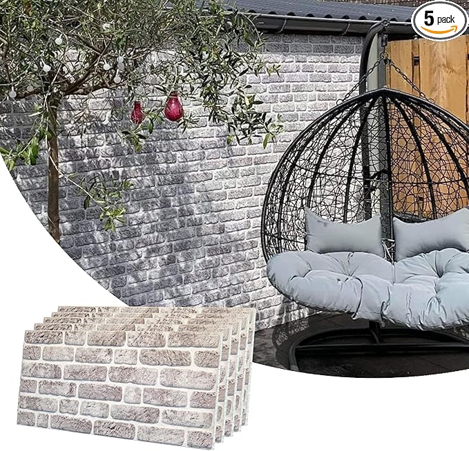 Dundee Deco 3D Wall Panels Faux Brick by DundeeDeco