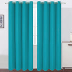 LEMOMO Teal Blackout Curtains/52 x 108 Inch/Set of 2 Panels Room Darkening by Lemomo