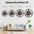 20'' Silent Wall Clock with Night Light, Glow in The Dark Decorative Wall Clock - Image 3