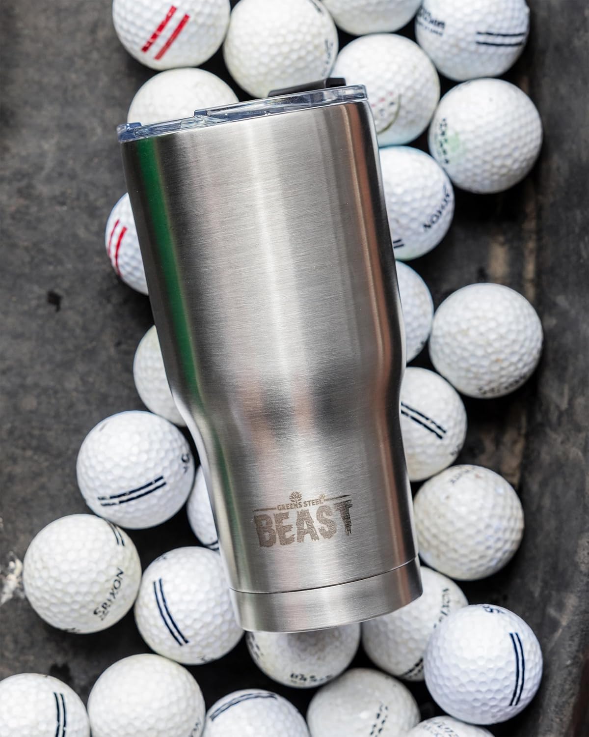 Beast 20 oz Tumbler Stainless Steel Vacuum Insulated Coffee Ice Cup Double Wall Travel Flask (Stainless Steel)