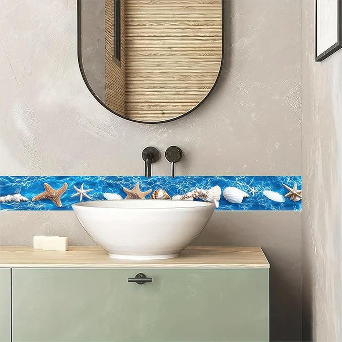 HOMETITUTE Wallpaper Border 4x196 Inch Peel and Stick Wall Border Wallpaper - Image 3