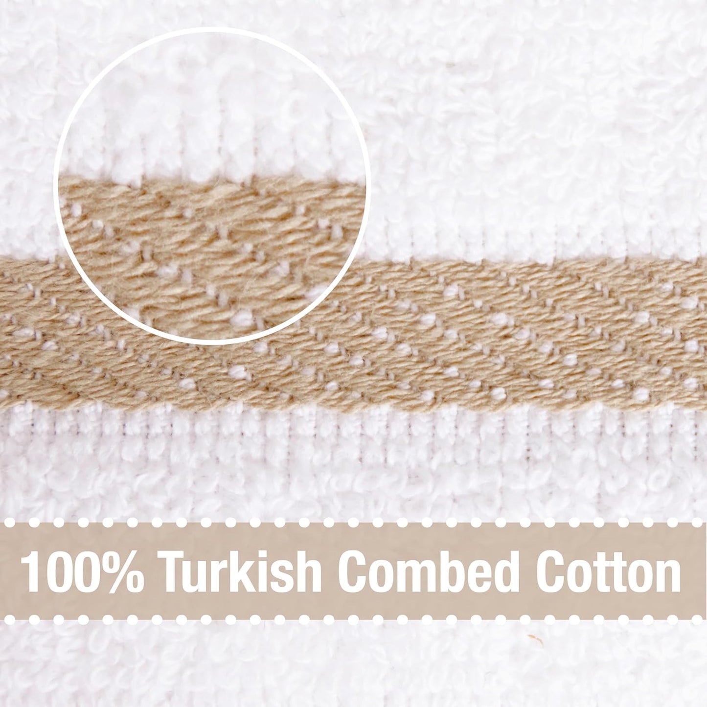 All-Clad Checked Kitchen Towel: Highly Absorbent, Super Soft Long Lasting - 100% Cotton, 17"x30" Tea Towel for Cleaning & Drying Dishes, Pans, Glassware, or Countertops, (1-Pack), Cappuccino