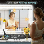 84x40 LED Bathroom Mirror with Lights, Backlit and Front Lit Anti-Fog Lighted - Image 5