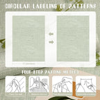 Amiya Grasscloth Wallpaper Sage Green Peel and Stick Faux Fabric Linen Contact - Image 7
