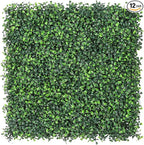 Sunnyglade 12 Pieces 10“x10“ Artificial Boxwood Panels Topiary Hedge Plant by Sunnyglade