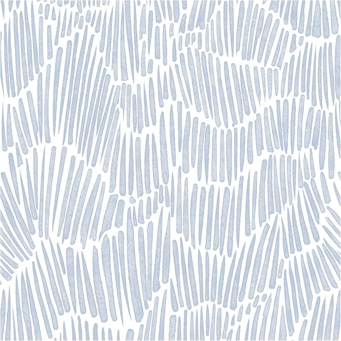 Theper Blue Modern Striped Wallpaper Peel and Stick Wallpaper Boho 17.3"×787" by Theper
