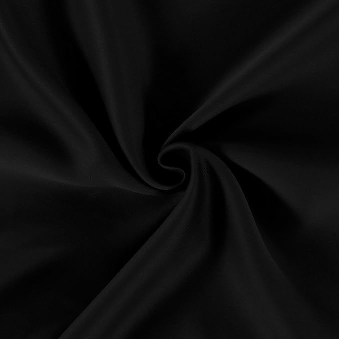 LEMOMO Black Blackout Curtains 40 x 63 Inch Length/Set of 2 Curtain - Image 5