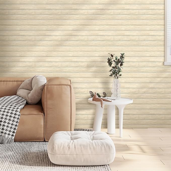 COMSTICKC Peel and Stick Faux Wood Wall Sticker Wall Panels, Ultra-Light Thin - Image 7