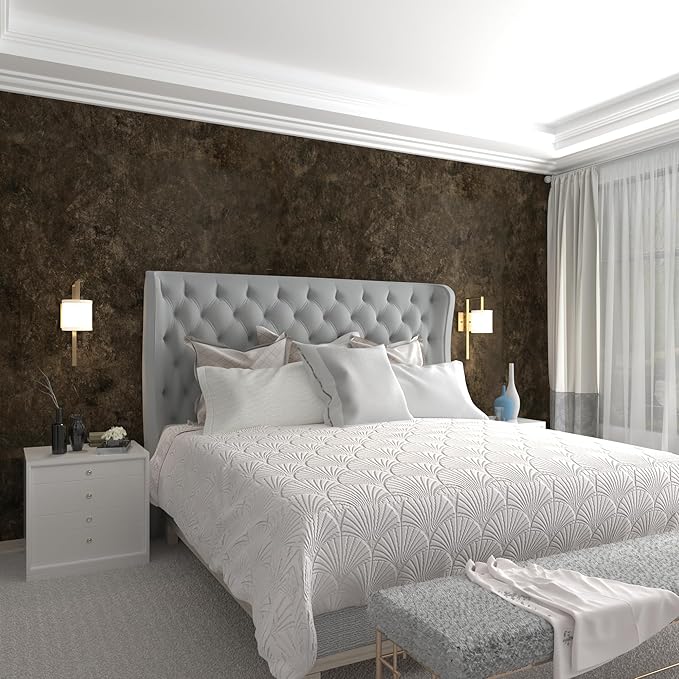 3yecao 31"×354" Big Roll Large Size Extra Wide Thick Dark Brown Tan Grey - Image 4
