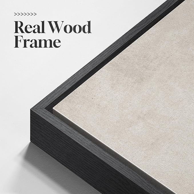 Framed Neutral Abstract Wall Art Set of 2, Minimalist Block Lines Pictures - Image 5