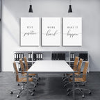 Framed Canvas Wall Art Positive Quotes, Office Wall Art Decor, Positive - Image 4