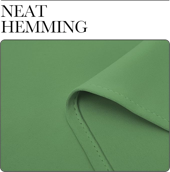 NICETOWN Kitchen Curtains, Short Blackout Drapes, Froest Green, Thermal - Image 6