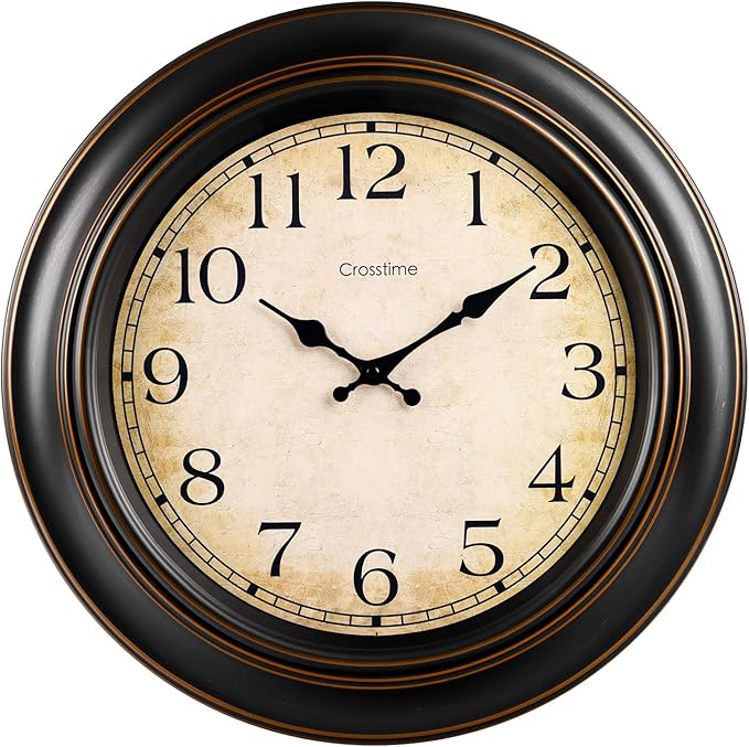 Crosstime 18 Inch Vintage Large Wall Clock - Image 9