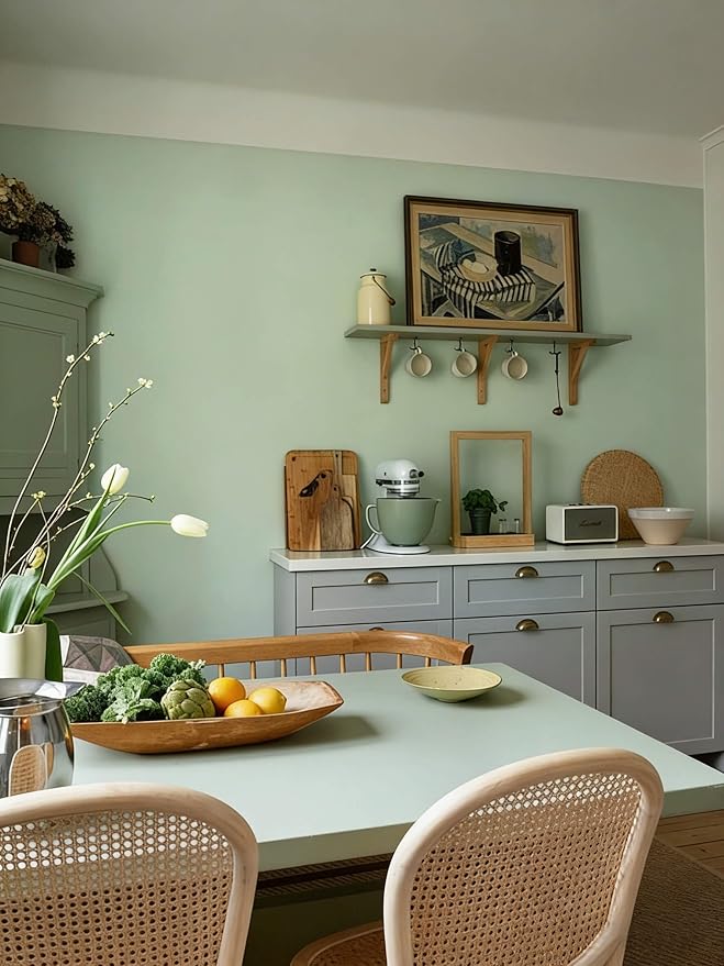 Dimoon 78.7''x17.7'' Green Peel and Stick Wallpaper Contact Paper Modern Self - Image 5