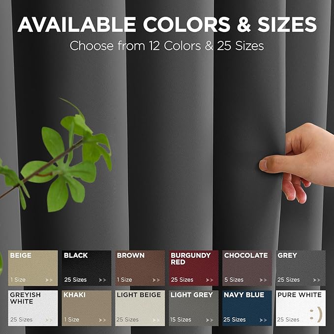Joydeco Blackout Door Curtain for Doorway Privacy 80 Inches Long, Grommet - Image 7