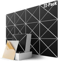 22 Pack X-Line Design Acoustic Panels, Soundproof Wall Panels by Lebenforce