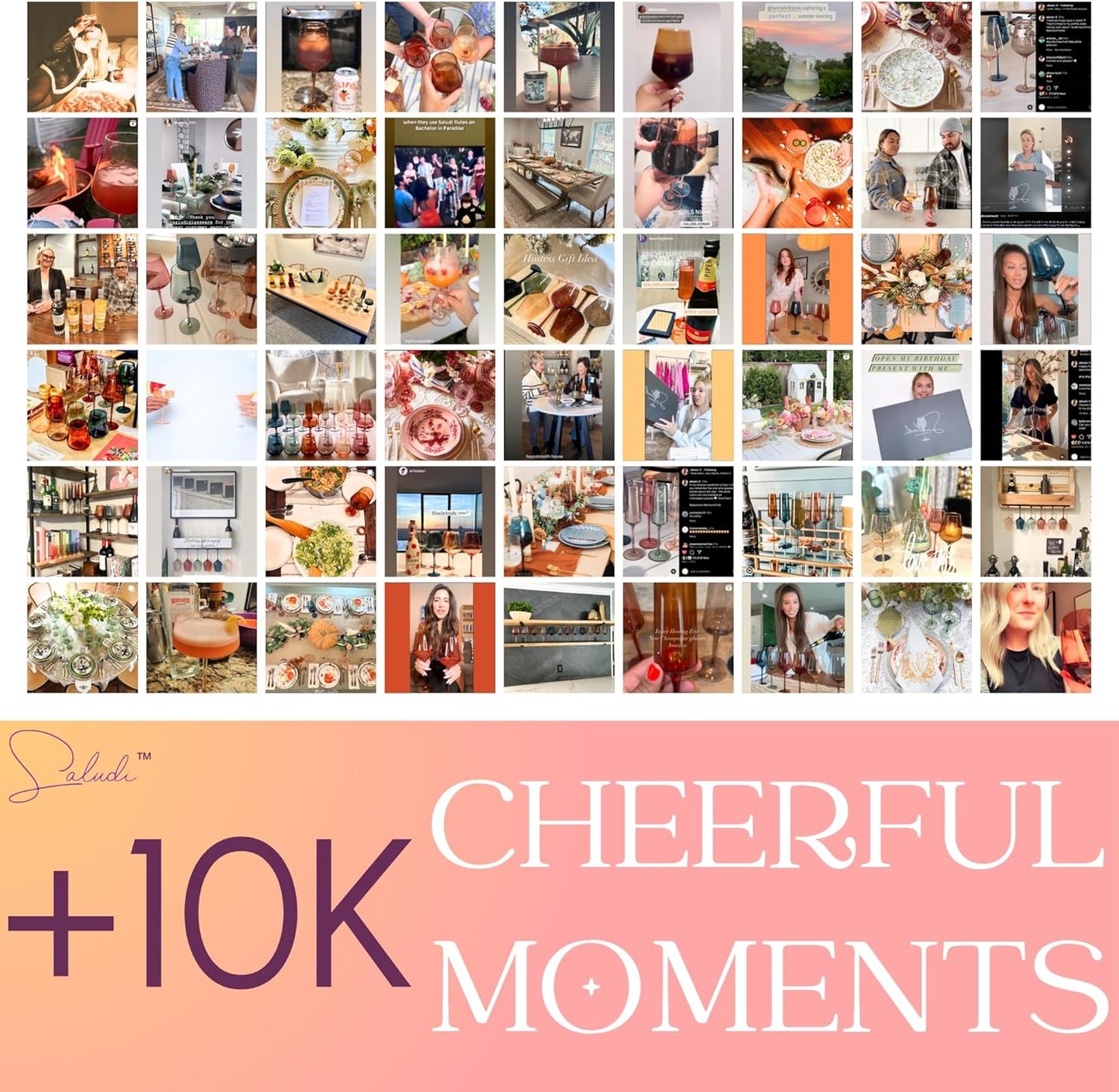 Saludi Colored Shot Glasses, 2oz (Set of 6) Multi-Color Glass with Wood Paddle - Luxury, Durable, Hand-Blown, Cute, Cool, Pink, Christmas, Rainbow, Unique, Tequila