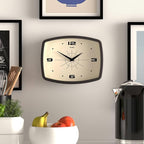 JONES CLOCKS® Movie wall Clock | Retro Rectangular Clock | 10 inch | Mocha - Image 3
