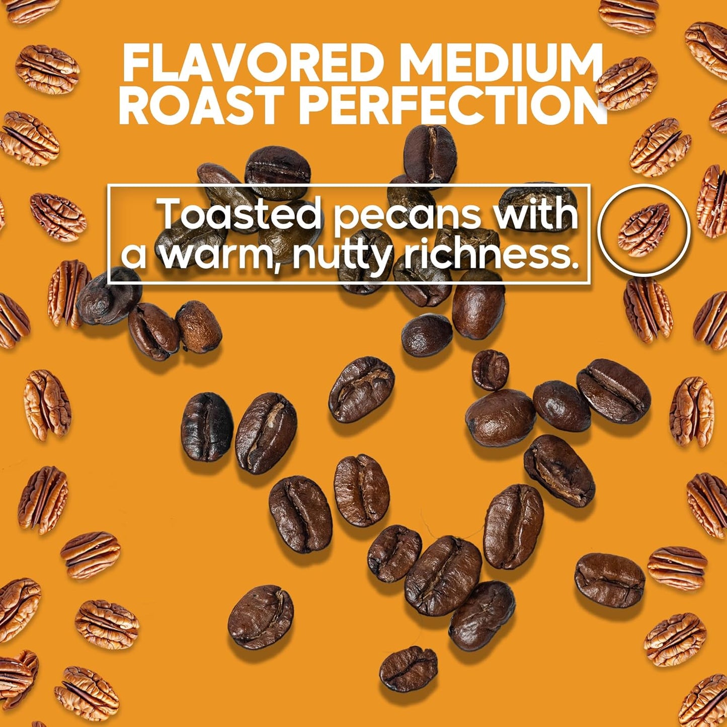 Sarasota K-Cup Coffee Pods | Medium Roast Flavored Coffee | Southern Pecan Crunch | Single Serve for Keurig Brewers | Gourmet, Low Acid, Mold Free | 24 Count