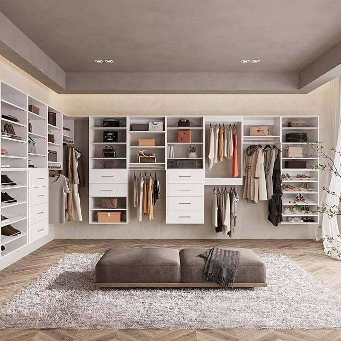 ROOMTEC Modular Closet System, Wall-Mounted Wooden Tower - Image 6