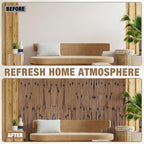 Natural Bamboo Wall Panel for Interior Wall Decor, Pole Wrap Wainscoting - Image 5
