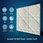 Velvet 3D wall Panels for Interior wall Decor Peel and Stick, Soundproof - Image 4