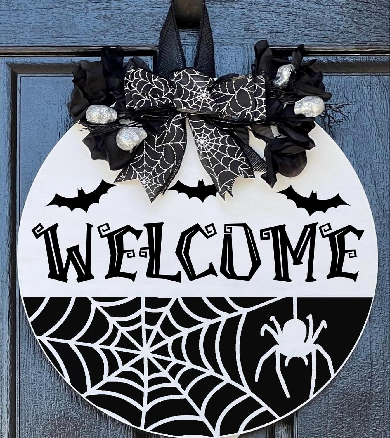 Halloween Stencils for Painting on Wood 12inch Large Halloween Stencil Hey Boo Witches Spider Bats Ghost Draw Templates for Porch Hanger Doormat Fabrics DIY Crafts Decor
