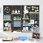 Peg Board, 6 Pack 12"x12" Black Metal Pegboard Panels Pegboards Wall Organizer - Image 9