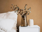 Brown Grasscloth Wallpaper Peel and Stick 393.7" Textured Brown Contact Paper - Image 3