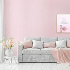 15.75"x787.4" Pink Wallpaper Peel and Stick Removable Grasscloth Textured - Image 3