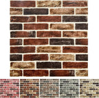 20-Pack 104 Sq.Ft 3D Wall Panels Peel and Stick 3D Faux Brick Wallpaper Peel by YLLYLL