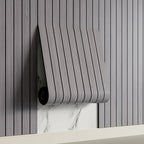 Yutianli PVC Slat Wall Panel Peel and Stick 118"x 15.7" Faux Wood Slat Panel by Yutianli