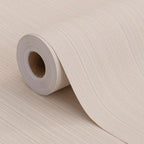 Grasscloth Peel and Stick Wallpaper 20.8"x394" Beige Thick Fabric Textured by HyunHome