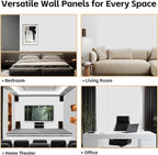 RITOLLO 6 Pack Acoustic Wall Panels, 47.2X23.6X0.4 inch Decorative - Image 6